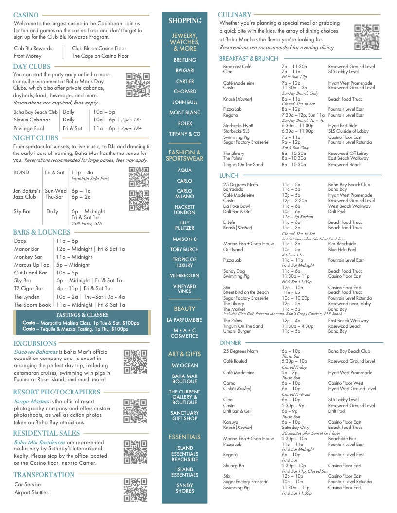 Baha Mar Compass Weekly Guide 8.11.25 p2