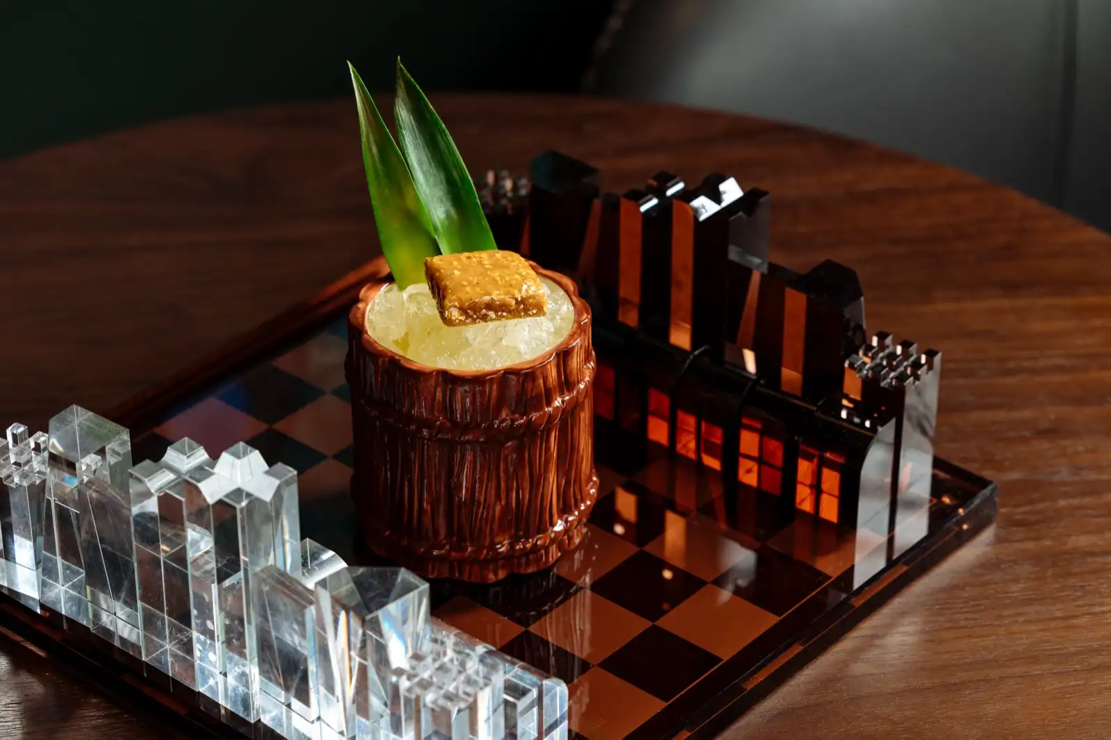 Chess Set with Drink Horse To Water Baha Mar Bahamas