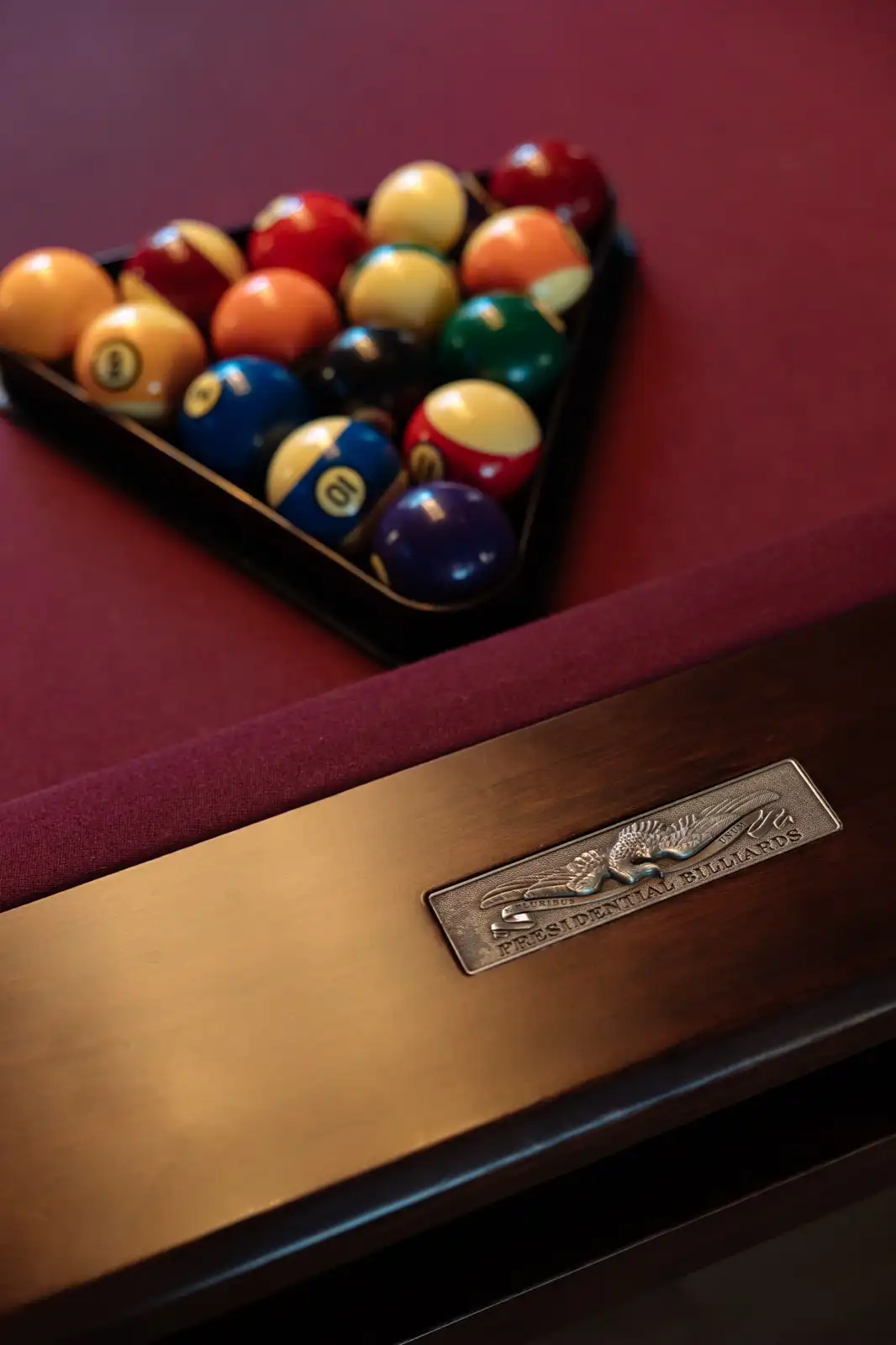 Pool Balls and Red Felt Table Horse To Water Baha Mar